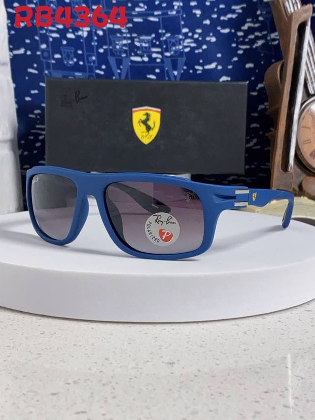 Rayban Ferrari joint 2025 new sunglasses resin polarized grade anti-ultraviolet