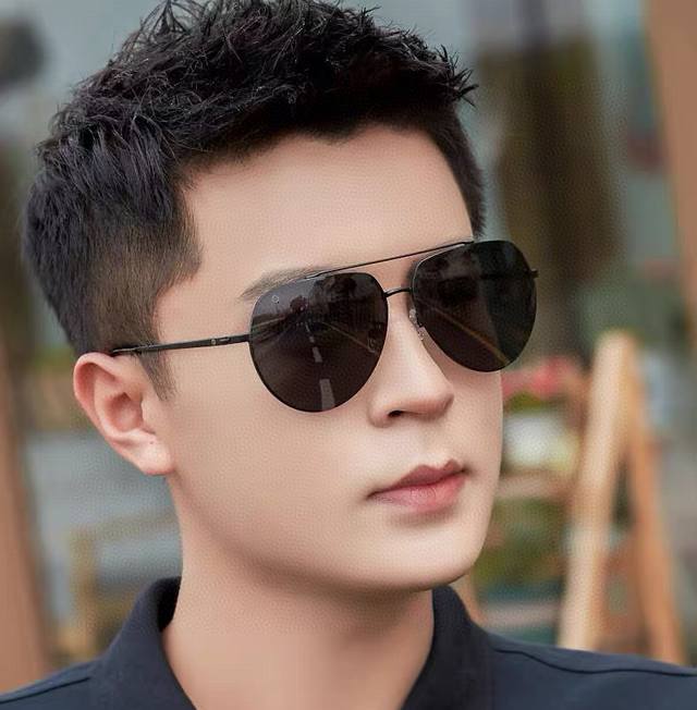 Gucci Men's Colorful Aviator Polarized Sunglasses Material: HD Nylon Thickened C