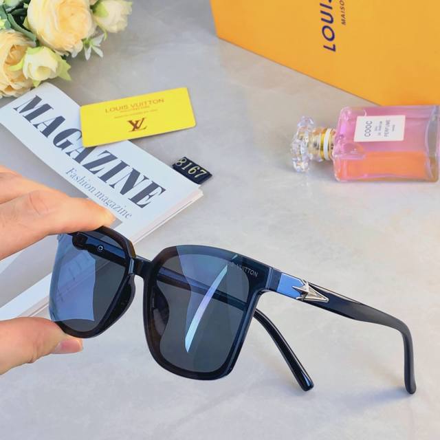 Louis Vuitto* classic sunglasses UV400 UV protection simple and versatile sungla