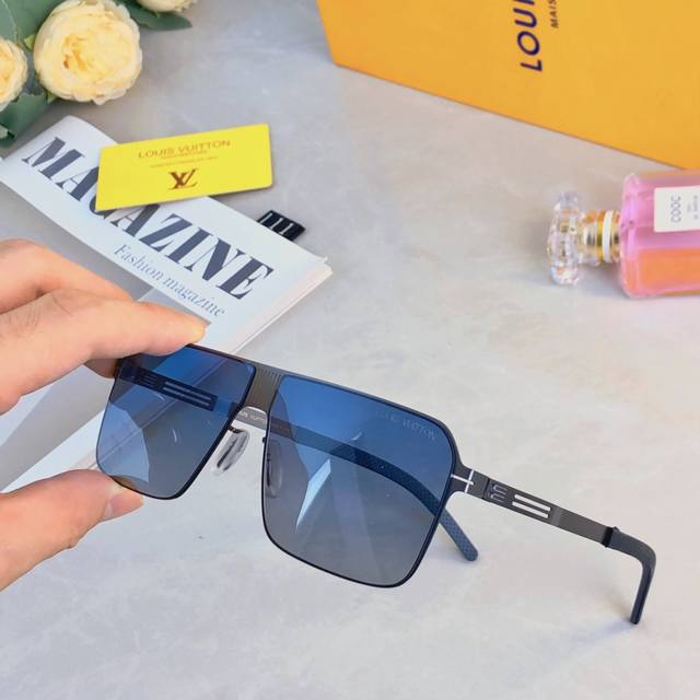 Louis Vuitto* nylon polarized lenses, color-changing lenses, day and night sungl