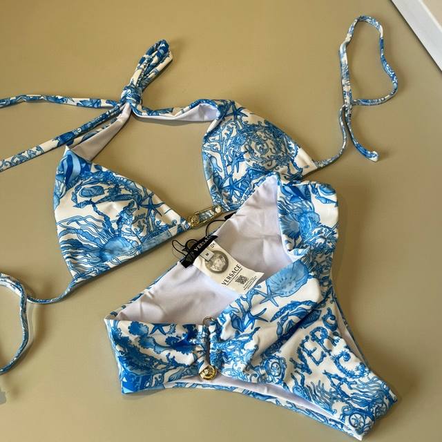 Versace's new two-piece swimsuit is perfect for a variety of occasions.