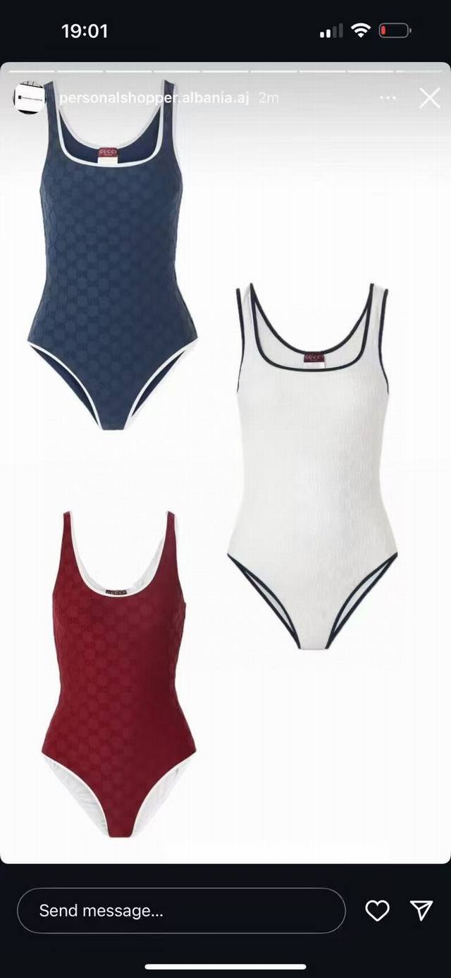 Gucci's new jacquard one-piece swimsuit is suitable for a variety of occasions.