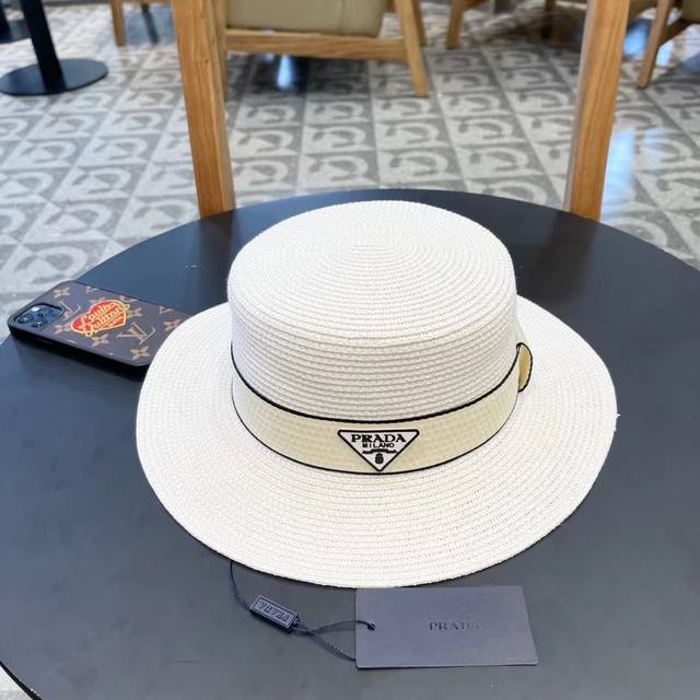 Prada's new straw hat, a must-have for going out, super easy to match, hurry up