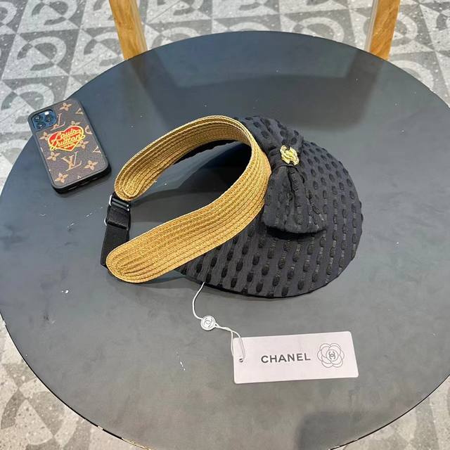 Chanel Chanel 2025 summer new style small Chanel style sequined sun hat hollow t