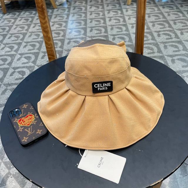 Celine Celine hollow top fisherman hat women's spring and summer fashion thin w