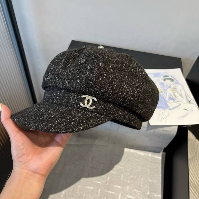 Chanel new duckbill military cap, high-end custom made, head circumference 57cm