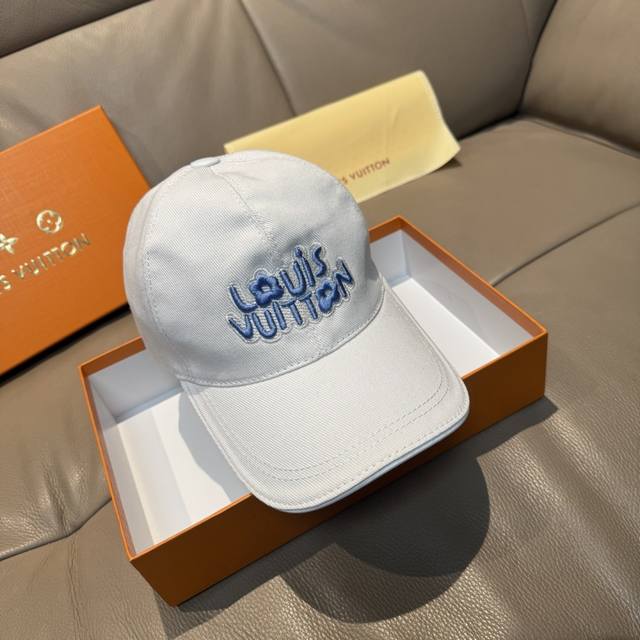 comes with a box bag, Lv Louis Vuitton new original baseball cap, Lv embroidery