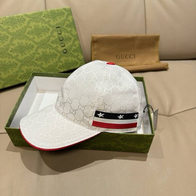 comes with a box bag, Gucci classic original baseball cap, five-star ribbon, 1: