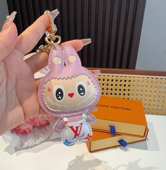 Labubu pendant doll keychain, Lv keychain, bag pendant DDD