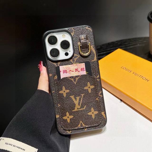 Lv old flower card slot mobile phone case Model: In order to avoid the wrong mod