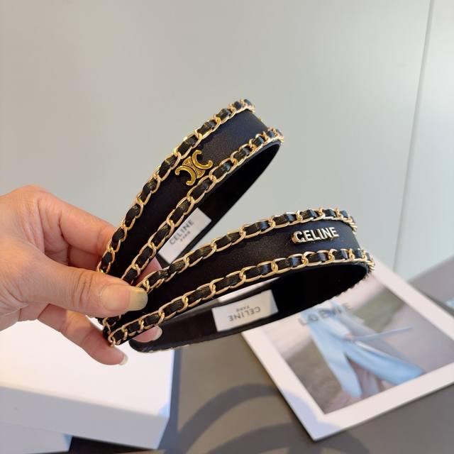 with packaging Celine's new chain headband is comfortable and stress-free to we