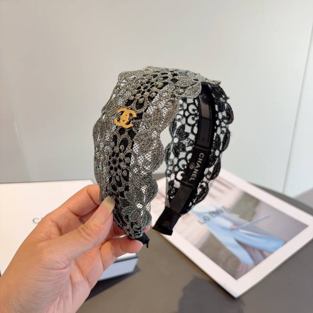 with packaging Chanel's new small lace headband, a new product that makes your