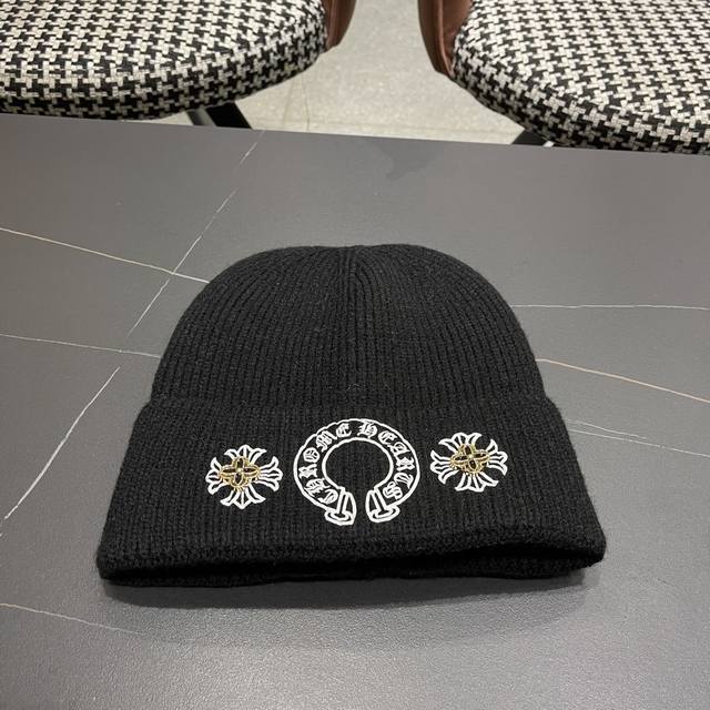 Chrome Hearts new Korean version wool hat trendy men's pullover elegant cross e