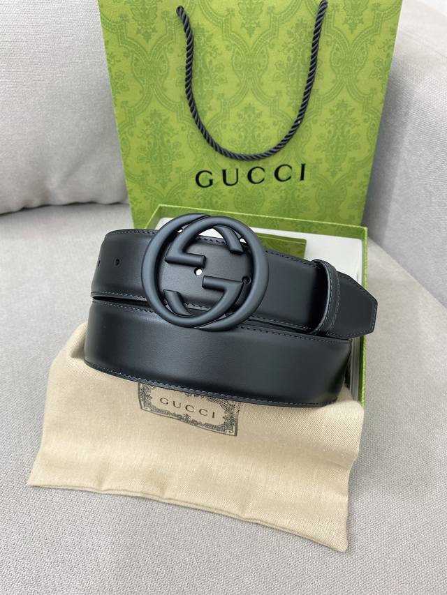 G overseas new belt, top quality, made of original leather, smooth design, simpl