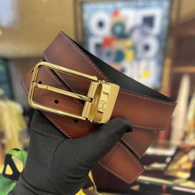 Hermes- Width 35Mm boutique Double-sided original leather with boutique buckle,