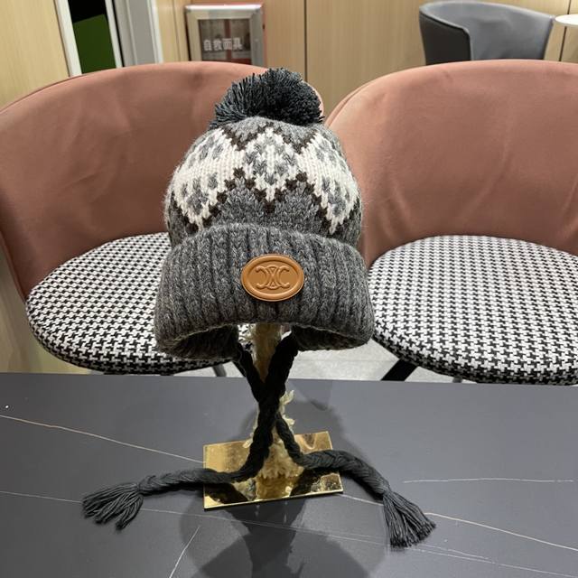 Cellne Winter Lei Feng Hat Women's Winter Fashion Warm Earmuff Down Hat Windproo