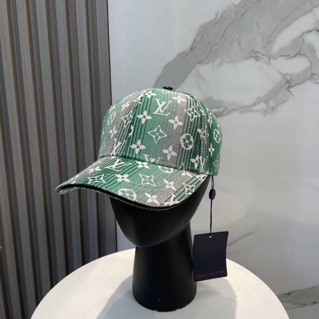 Lv Louis Vuitton 2025 counter new jacquard baseball cap is very trendy! Casual s