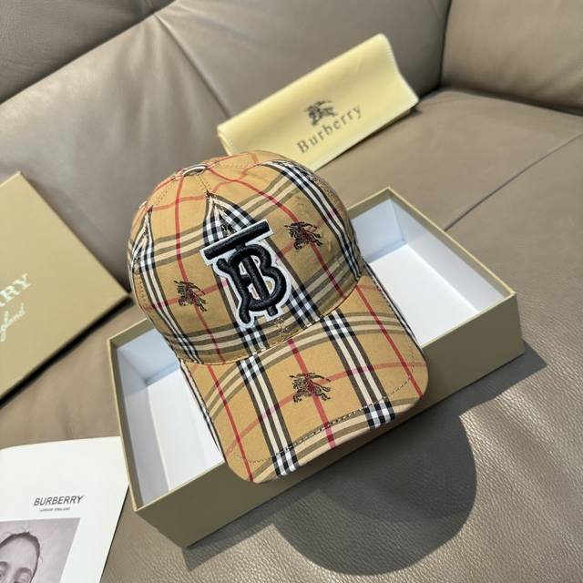 comes with a packaging bag, Burberry original baseball cap, Tb plaid warhorse,