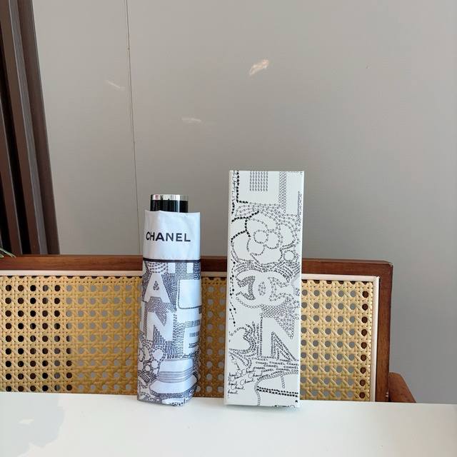 Chanel Chanel 50% off manual folding umbrella uses Taiwan imported UV anti-ultra