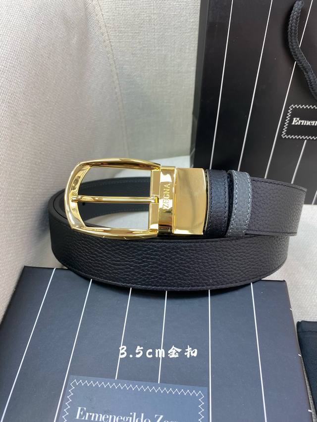 Je~nia Men's Belt - Width 35mm 316 Premium Buckle, Finely Crafted from Imported
