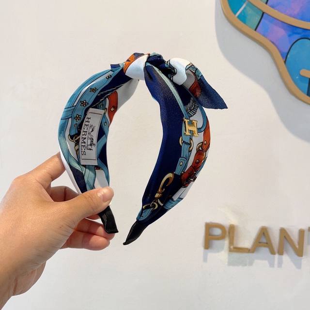 with packaging Hermes Hermes popular custom bow headband, the same headband as