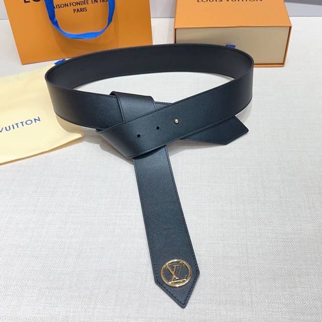 4.5cm Lv belt, double-sided top layer sheepskin, length: large, medium and small