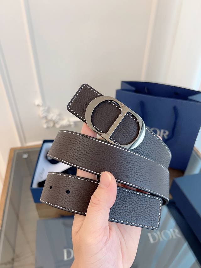 Dior Dior enhanced version French original leather, coffee black full leather qu