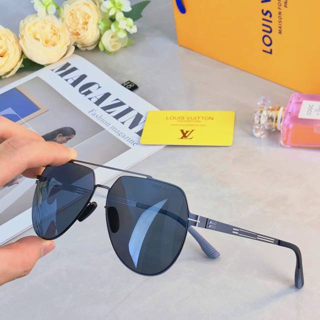 Louis Vuitto*HD nylon polarized sunglasses without welding, ultra-light and scre