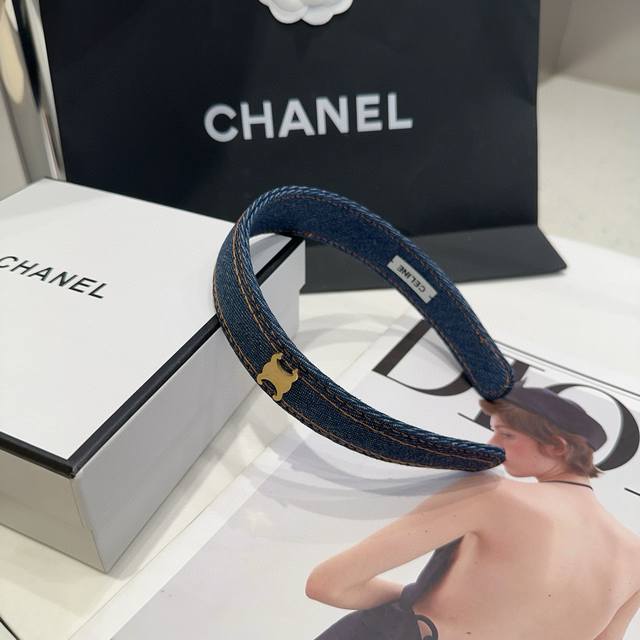 comes with packaging Celine Arc de Triomphe's new headband, a hit online! Fashi