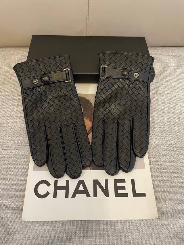 Special new exclusive first release Bv men's new high-end sheepskin gloves can n