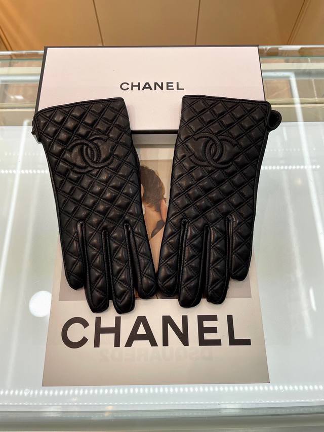 Chanel new women's gloves, first-class sheepskin leather, ultra-thin, soft and