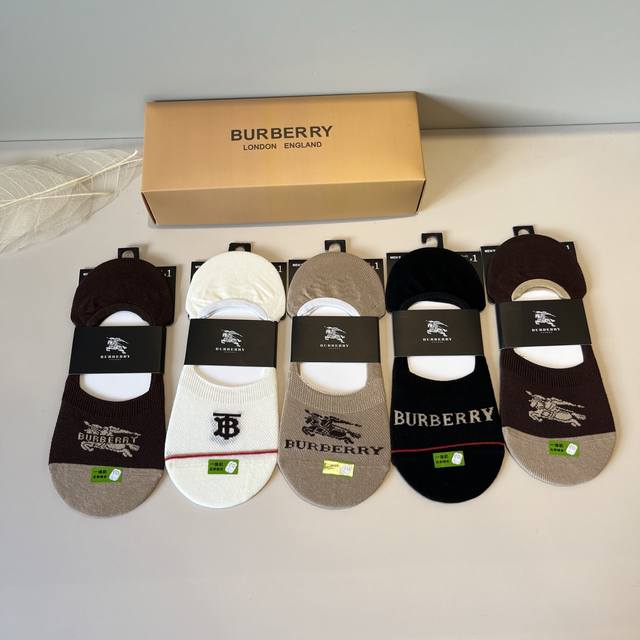 Burberry's new early autumn boat socks, classic style, fashionable and advanced!