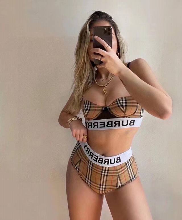 Burbbey high-waisted bikini with underwire and hard cover. Suitable for a variet