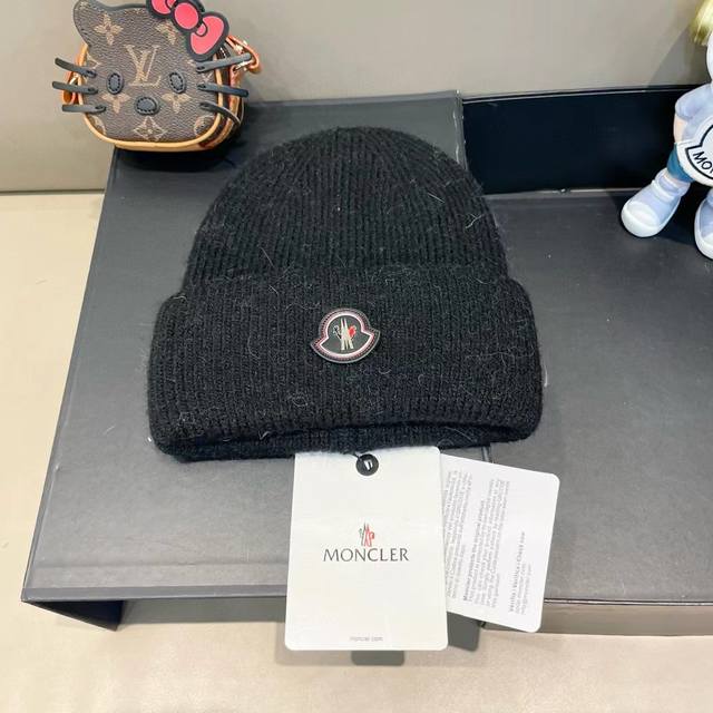 Mengkou Autumn and Winter Angora Rabbit Wool Knitted Thick Turned-up Beanie Yea