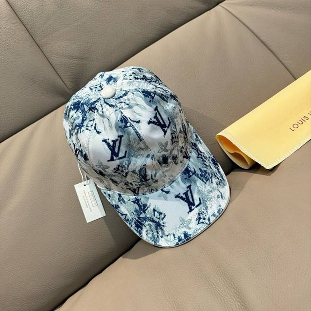 comes with a box bag, Lv Louis Vuitton new original baseball cap, Lv silk scree