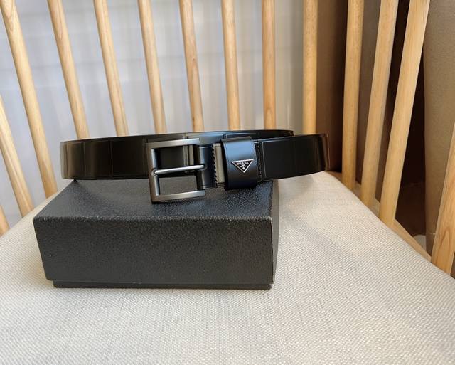 Prada Latest Prada design. This belt is crafted from exquisite gleaming leather,