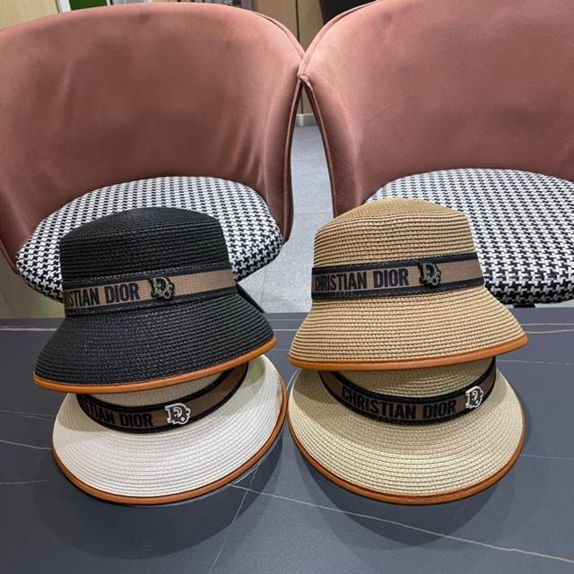 Dior's new straw hat is a streamlined basin hat with high-end workmanship! Extra
