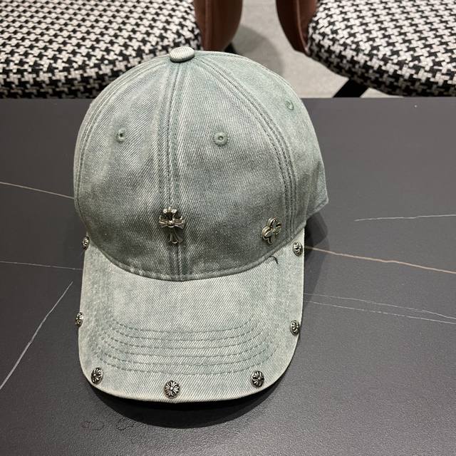 Chrome Hearts Spring denim baseball cap, personalized and fashionable style cla