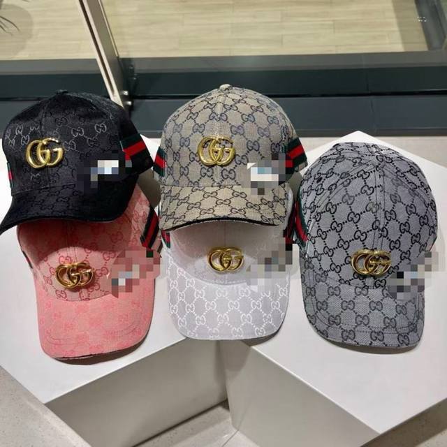Gucci 2025 new simple embroidered baseball cap, very trendy! Casual sports style
