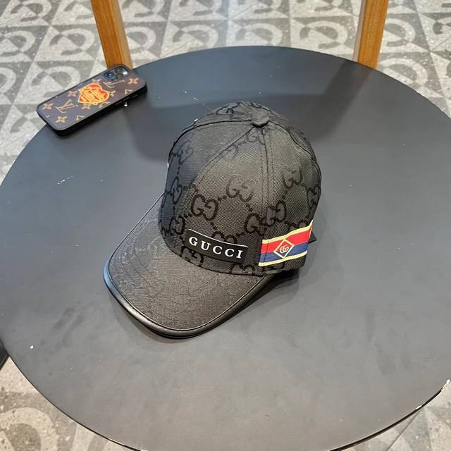 Gucci new original baseball cap, metal double G, latest counter style, 1:1 mold