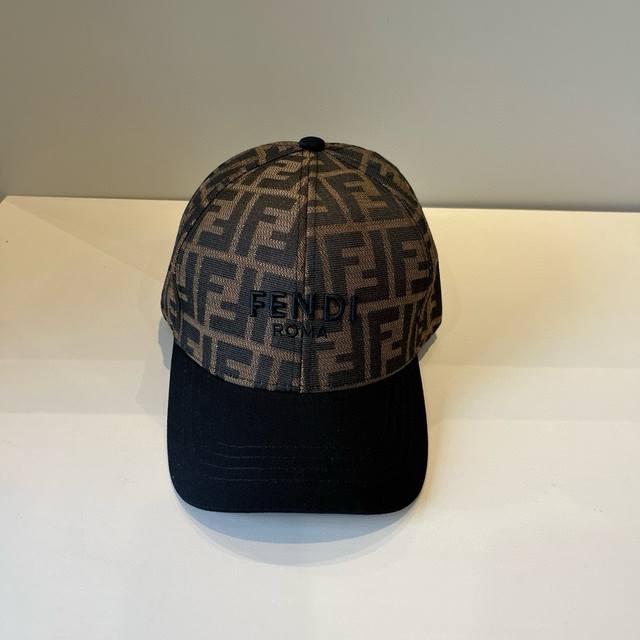 Fendi Fendi monogram series baseball cap classic Ff mid-century single product,