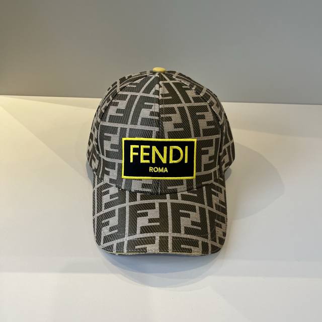 Fendi Fendi monogram series baseball cap classic Ff mid-century single product,