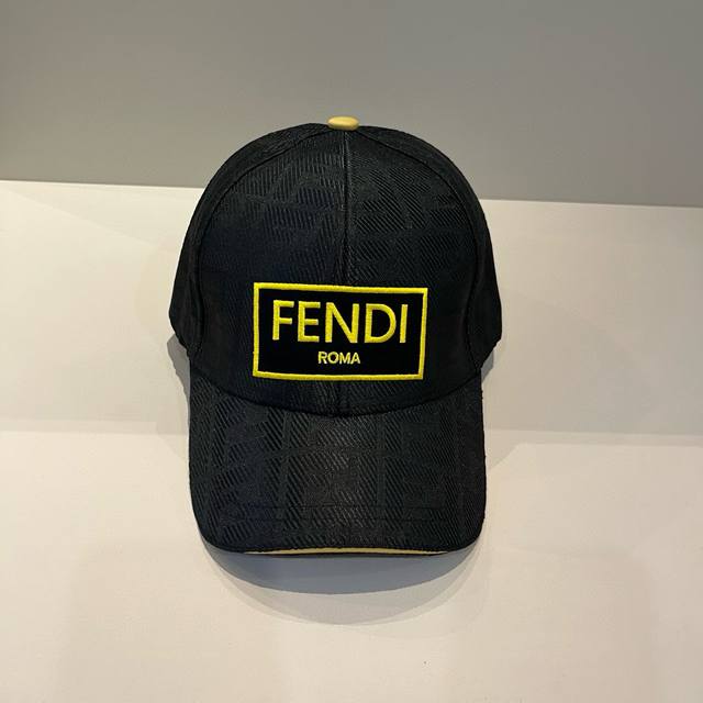 Fendi Fendi monogram series baseball cap classic Ff mid-century single product,