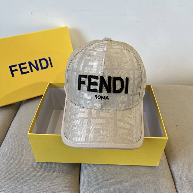 Fendi Fendi monogram series baseball cap classic Ff mid-century single product,