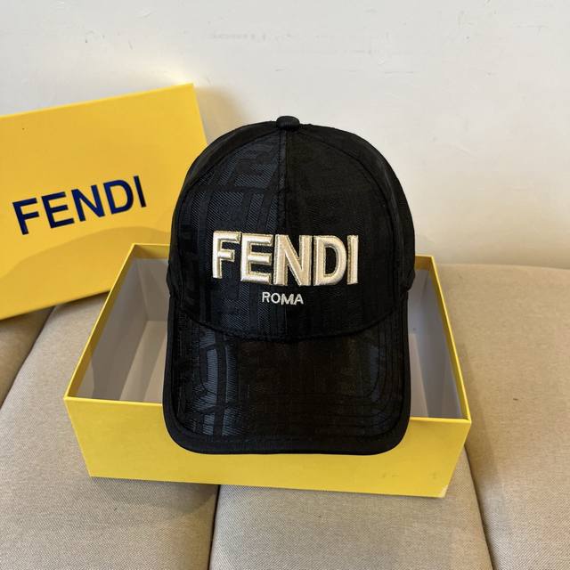 Fendi Fendi monogram series baseball cap classic Ff mid-century single product,