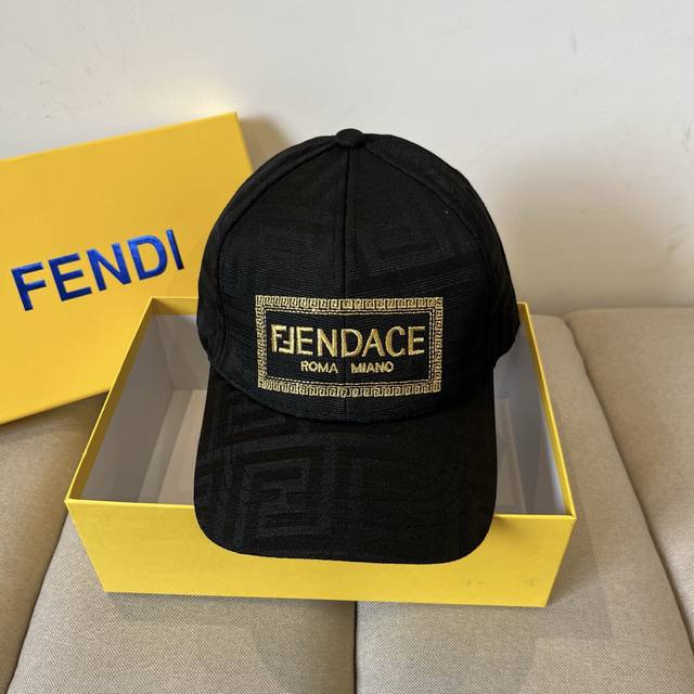 Fendi Fendi monogram series baseball cap classic Ff mid-century single product,