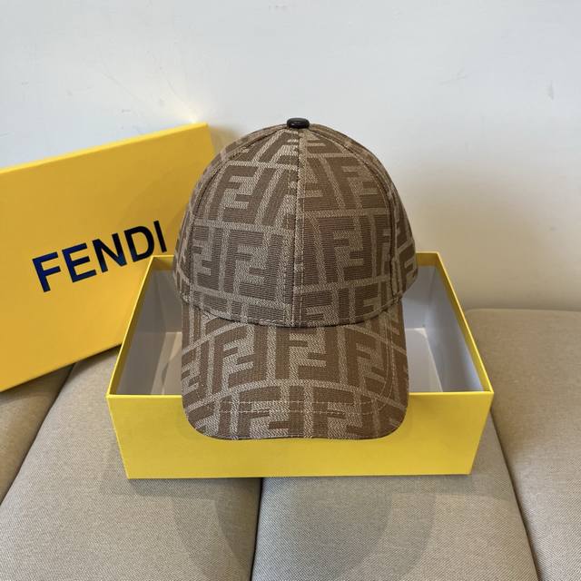 Fendi Fendi monogram series baseball cap classic Ff mid-century single product,