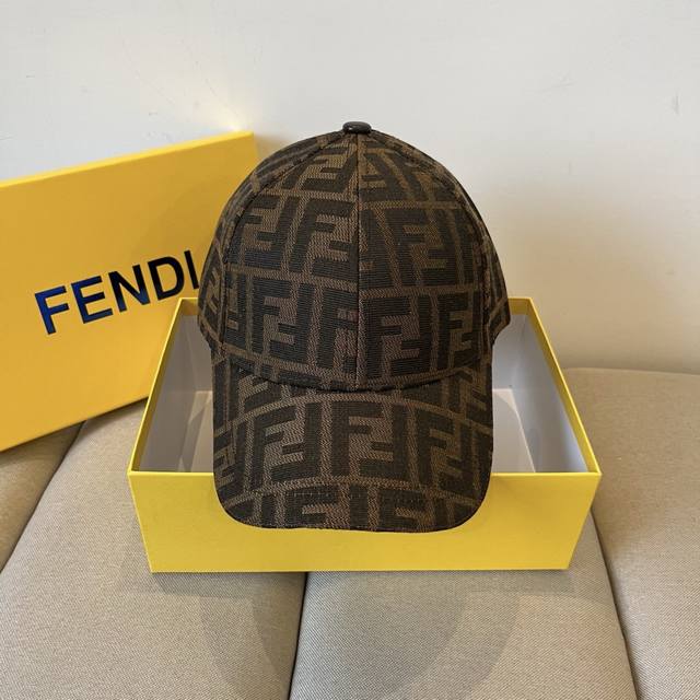 Fendi Fendi monogram series baseball cap classic Ff mid-century single product,