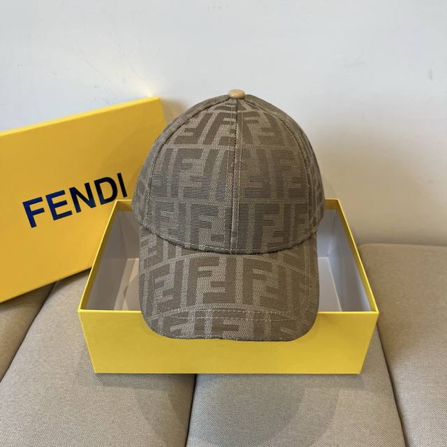 Fendi Fendi monogram series baseball cap classic Ff mid-century single product,