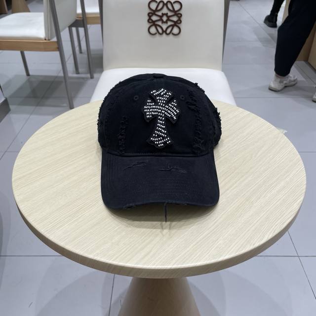 Chrome Hearts Chrome Hearts Autumn Korean Fashion Retro Distressed Hole Hat Worn